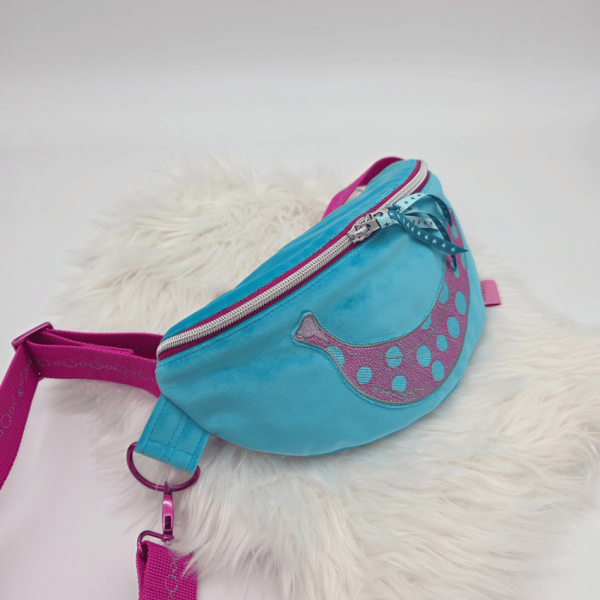 Gürteltasche - Banane - Blau-Türkis